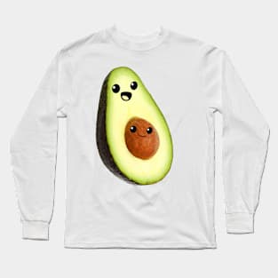 avocado faces Long Sleeve T-Shirt